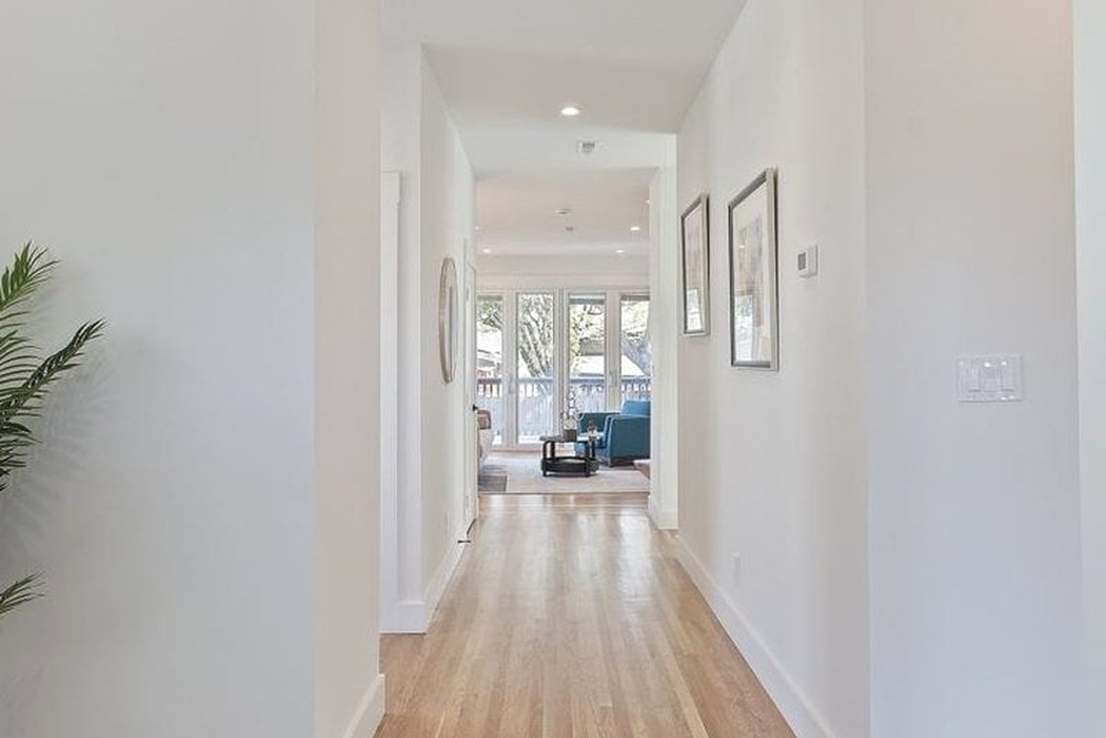Clean modern interior hallway